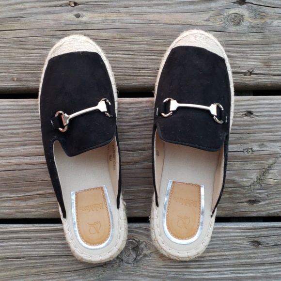 LAST 1 🌟 Black Espadrille Slide ⭐ - Picture 6 of 8